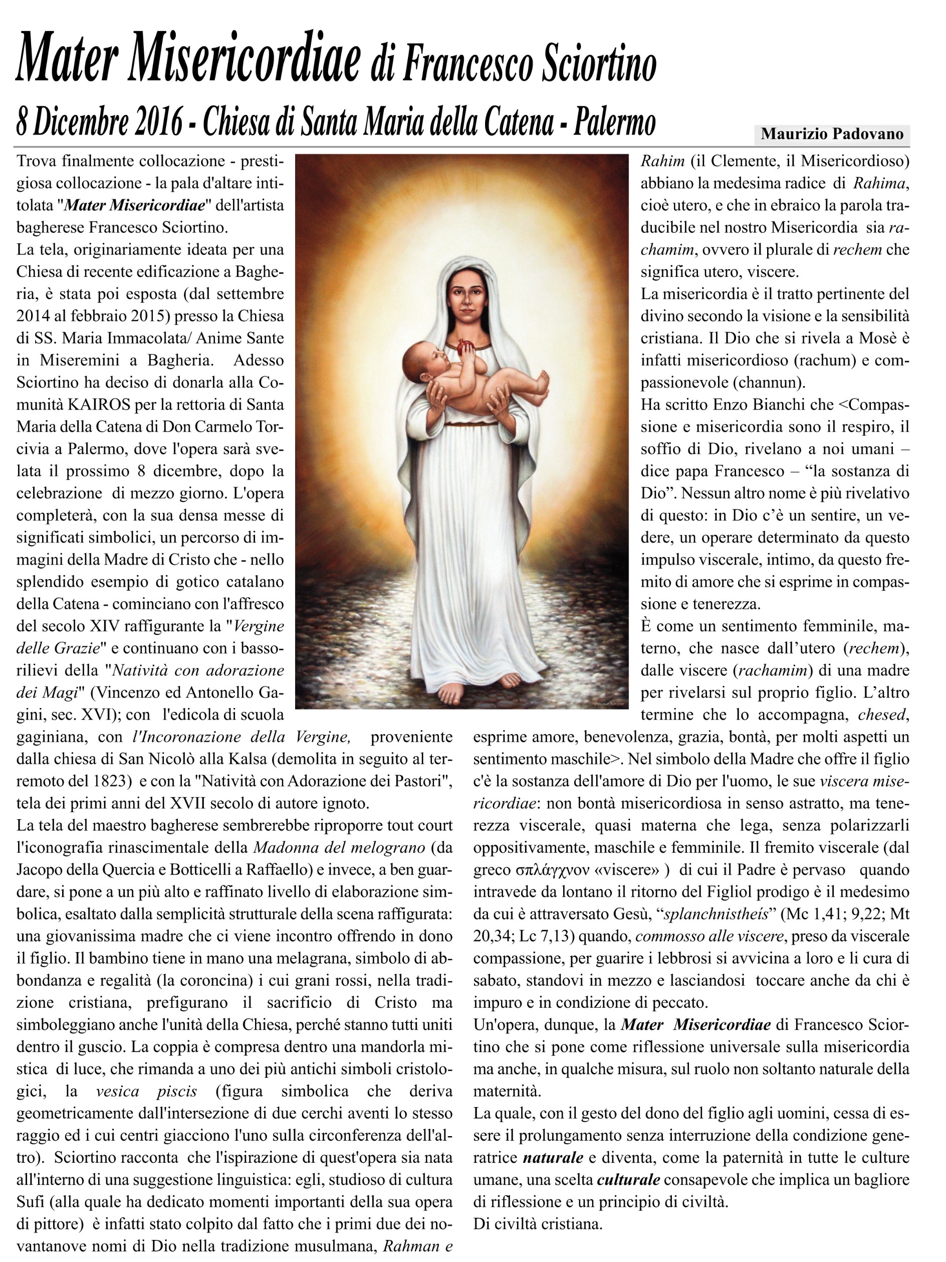 mater misericordiae sciortino presentazione mater misericordiae